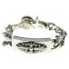 CHROME HEARTS Chrome Hearts FLORAL CLIP ID FANCY CHAIN цветочный Cross зажим ID fancy ссылка браслет -