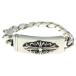 CHROME HEARTS Chrome Hearts ID FLORAL CRS цветочный Cross ID Classic ссылка браслет 11LINK серебряный BCA164