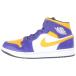 NIKE �i�C�L AIR JORDAN 1 MID LAKERS DQ8426-517 �G�A�W���[�_��1 ���C�J�[�Y �~�b�h�J�b�g�X�j�[�J�[ �p�[�v��/�C�G���[ US9.5/27.5cm
