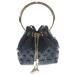 JIMMY CHOO Jimmy Choo MICRO BON BON BAG микро бонбон Star заклепки 2WAY рука цепь сумка на плечо черный 
