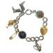 BURBERRY Burberry MULTI CHARM BRACELET мульти- очарование breath красный серебряный / Gold 