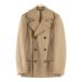  mezzo n Margiela 12AW REPLICA OFFICERS PEACOAT копия off .sa-6B двойной breast бушлат Brown S30AM0218 S41024