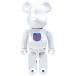��ǥ�����ȥ� BE@RBRICK 1st MODEL WHITE CHROME 20th Anniv 400% �٥��֥�å� 20��ǯ �ե������ȥ�ǥ� �������� �ե����奢 �ͷ�
