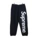 SUPREME Supreme 24AW Satin Applique Sweatpant атлас выше like тренировочный брюки черный 