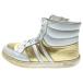 GUCCI Gucci металлик комбинированный кожа гонки выше - ikatto обувь спортивные туфли Gold / белый Kids 371604