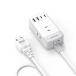 Mscien �����R�[�h 5m �X�C�b�`�t�� usb �R���Z���g 3��AC������ 2��usb-c 2��us