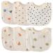 GoUseGo baby baby's bib bib man girl 6 pieces set cotton gauze ground red ..