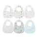 Elf-feer baby bib нагрудник слюнявчик водонепроницаемый 6 шт. комплект младенец фартук еда 