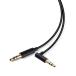  Elecom AUX кабель /φ3.5 мужской -φ3.5 мужской (L знак )/ тонкий /1.0m/ черный 