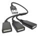 MOGOOD USBsplitaY кабель 3 ответвление USB ответвление контейнер кабель 1 мужской 3 женский USB 2.0ada