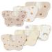 Comfort U слюнявчик baby bib нагрудник 6 шт. комплект 4 слой структура 2 -слойный марля хлопок .