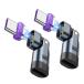 YFFSFDC магнит USB-C изменение адаптер 2 шт. комплект 16Pin PD240W 180° вращение Type