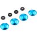  Kitaco (KITACO) колпак болт покрытие ( aluminium /M6 для ) универсальный 4 штук голубой 0900-000