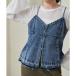  Denim материалы Cami бюстье 