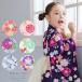  девочка юката obi 2 позиций комплект фиолетовый . цветок золотая рыбка Sakura ..... утро лицо b LOOPER тянуть розовый мята 100cm 110cm 120cm младшие классы ребенок 