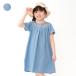 o цветок вышивка Denim короткий рукав One-piece 