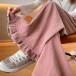  бесплатная доставка женский свободно длинный гаучо брюки талия резина flare pants casual ska ntsu весна осень высокий 