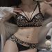  бесплатная доставка Leopard bla бюстгальтер шорты комплект грудь ... маленький . внизу толщина беспроводной bla бок высота bla цветочный принт re