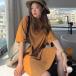  бесплатная доставка Drop плечо длинный длина футболка вырез лодочкой Mini One-piece casual надеты .. cut and sewn .