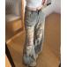  бесплатная доставка женский Vintage обработка Denim брюки авария брюки багги Y2K Denim высокий талия надеты .. маленький 