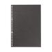  Muji Ryohin Note тип ... Roo z leaf чёрный B5 6mm ширина .26 дыра 50 листов NAA94A9A