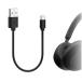 Geekria ť֥ ߴ Type-C ť USB to USB-C ˡ Sony WH-1000XM5 WH-1000XM4 WH-ULT900N WH-XB920N WH-XB910N WH-CH720N 