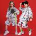  Корея ребенок одежда HIPHOP hip-hop stage костюм Kids танцевальный костюм jazz отвечающий .. Jazz Dance тренировка надеты спортивная форма Dance одежда группа одежда мужчина девочка футболка комплект 