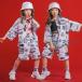  Корея ребенок одежда HIPHOP hip-hop stage костюм Kids танцевальный костюм jazz отвечающий .. Jazz Dance тренировка надеты спортивная форма Dance одежда группа одежда девочка футболка комплект 