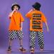  Корея ребенок одежда Kids танцевальный костюм HIPHOP hip-hop отвечающий ..jazz Cheery da- костюм тренировка надеты Dance одежда мужчина девочка футболка верх и низ 2 позиций комплект группа одежда 