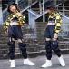  Kids танцевальный костюм hip-hop выставить HIPHOP в клетку длинный рукав .... tops Parker Dance брюки брюки девочка Jazz Dance тренировка надеты . рука 