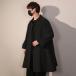 [A разряд ] 2L тренчкот мужской весеннее пальто весна пальто длинный тренчкот колени длина весна осень внешний весна предмет весна одежда простой одноцветный чёрный черный 