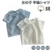  ребенок одежда девочка рубашка с коротким рукавом блуза baby Kids tops довольно большой воротник свободно Silhouette простой натуральный ga- Lee casual летняя одежда посещение детского сада посещение школы tei Lee 