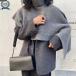  осень-зима новый продукт женский накладывающийся надеты s пончо muffler Layered вязаный asimeto Lee вязаный перо тканый Layered вязаный s котороткое пальто толстый 