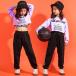 HIPHOP танцевальный костюм Kids в клетку верх и низ выставить брюки длинные брюки Jazz танцевальный костюм Kids спортивная форма 18xh571