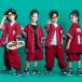  Корея ребенок одежда Kids танцевальный костюм stage костюм выставить HIPHOP hip-hop рубашка с коротким рукавом брюки Dance одежда тренировка надеты отвечающий .. спортивная форма 