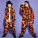  stage костюм hip-hop Kids танцевальный костюм Корея ребенок одежда симпатичный рубашка тренировка надеты мужчина девочка футболка верх и низ в комплекте камуфляж длинные брюки 