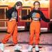  Kids танцевальный костюм выставить hip-hop HIPHOP 3 позиций комплект ребенок одежда длинный рукав в клетку s брюки девочка Cheer девушка тренировка надеты постановка одежда 