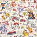 パウパトロール 落書き柄 オックス 50cm単位｜切売り 切り売り 生地 布 布地 コットン100％ キャラクター パウパト 英字 英文字 らくがき風 イヌ 犬 ドッグ