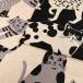 echino NekoNoe CATCAT хлопок лен парусина 50cm единица измерения | порез продажа продается куском ткань ткань ткань хлопок linenechino симпатичный модный старый дом .. большой кошка 