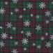  Рождество ткань ( ткань )[ зеленый tartan проверка . снег. кристалл ] 1m единица измерения лоскутное шитье хлопок 100%
