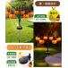 �n���E�B�����C�g �\�[���[���C�g ���ڂ��� 6LED 2�Z�b�g ���O �K�[�f�����C�g �n�������^ �����_�� �\�[���[�[�d �h�� �p���v�L�� ���� A281 A282 �֘A�摜3