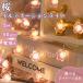  Sakura освещение 5m 50LED тип аккумулятора 2 образец лампочка-индикатор водонепроницаемый IP65 медь линия Sakura Sakura салон наружный интерьер Galland весна party подарок A257