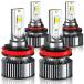 XWQHJW LED Headlight Bulbs Compatible For Honda Pilot 2006-2013 2014 2015 2016 2017 2018 2019, 9005 H11 High Low Beam Headlamp Bulb Combo F ¹͢