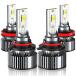 XWQHJW LED Headlight Bulbs Compatible For Honda Accord 2013-2018 And Accord Coupe 2008-2012, 9005 H11 High Low Beam LED Headlights, 6000K W ¹͢