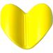 Soltec-swimsoru Tec Heart bi желтый твердый модель HEART BUOY YELLOW колобашка плавание тренировка тренировка .. доска для плавания 205035