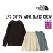 THE NORTH FACE The * North * лицо L/S CMFTV WOOL BASIC CREW темно синий four tib шерсть Basic Crew 