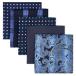 (silaks. Wing ) Shlax&amp;Wing полоса мужской pocket square 5 шт. комплект бизнес .. шелк 