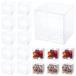 BENECREAT 30 шт 7x7x7cm PVC прозрачный пластик кейс прозрачный пластик box кейс бардачок подарок кейс упаковка 