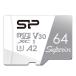  силикон энергия microsd карта [Nintendo Switch рабочее состояние подтверждено ] 4K соответствует UHS-I U3 V30 A2 стандарт Ultra HD SP064GBSTXDA2V20SP[ Nintendo Switch 2 соответствует не возможно ]