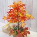  decorative plant artificial flower maple. potted plant display arrange S65. leaf CT catalyst tan